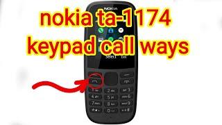 nokia ta-1174 keypad call ways