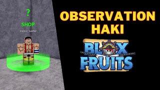 How To Get Observation Haki in Blox Fruits | Observation Haki Blox Fruits