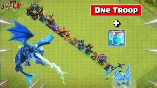 Every Defence In Line vs 1 Troop with Clone Spell | clash of clans