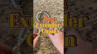 Eng)Bag extender chain metal pearl strap 가방끈으로 플룻가방 손잡이 만들기