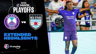 Orlando Pride vs. Chicago Red Stars | NWSL Extended Highlights | 11/8/2024 | NWSL Playoffs