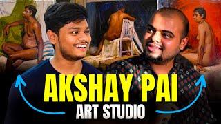 Indian Artist Art Studio Ft. Akshay Pai | Sanky Vlogs