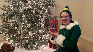 GRACE THE ELF READS WORLDS BEST CHRISTMAS CARD