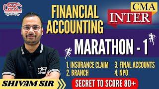 CMA INTER FA MARATHON LECTURE 1 | SHIVAM SIR | GSC JAIPUR | CMA INTER FINANCIAL ACCOUNTING MARATHON