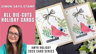 All Die cuts Holiday Cards | SSS | AmyR 2025 Holiday Card Series #3