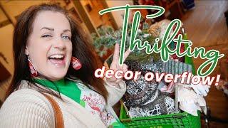 Christmas OVERFLOW Thrift With Me For Decor 2024 | Thrifting the best OH stores!