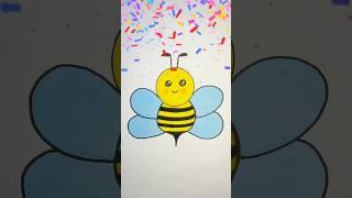 How to draw a bee easy  Step by step drawing for kids