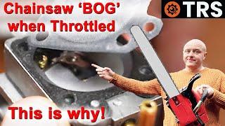 Why does my chainsaw start then die when I give it gas?  (by Craig Kirkman)