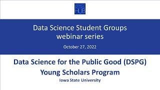 Midwest Big Data Innovation Hub Data Science Student Groups Webinar, October 27, 2022