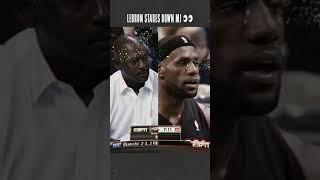 When LeBron James STARED DOWN Michael Jordan #shorts