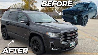 FULL BUILD:  REBUILDING A SALVAGE CRASHED 2020 GMC ACADIA