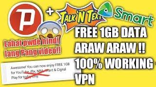 100% libreng internet - 1GB Data Araw Araw sa Smart & Tnt + VPN 2020