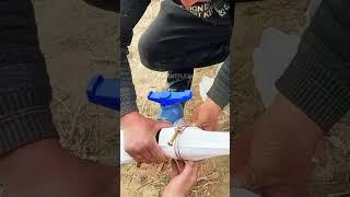 micro irrigation insta sprinkler pipe tape to flat hose #shorts #repair #tutorial #manual #field #la