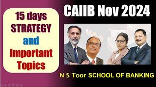 CAIIB Nov 2024 - Important Topics and Strategy Before Exam #nstoor