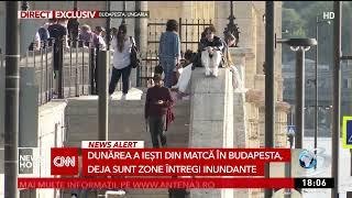 Stare de alertă în Ungaria. Dunărea a inundat capitala Budapesta. Apa a ajuns până pe scările Parlam