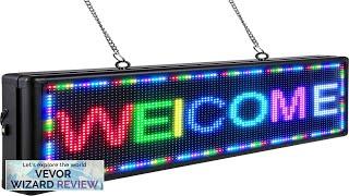 VEVOR Led Sign 40 x 15 Inch Digital Sign 96 x 96 Review