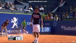 Barcelona Open - Kid crash (Nicolas Almagro - Teymuraz Gabashvili)