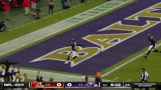 Rookie pick-six! Wiggins' first career INT goes to the HOUSE