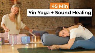 45 Min Yin Yoga Sound Healing For Total Relaxation & Deep Rest