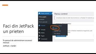 Setări avansate JetPack pentru WordPress
