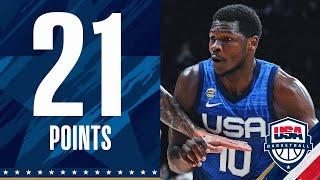 Anthony Edwards Leads Team USA to Victory vs Greece!