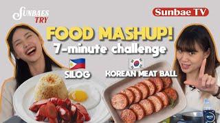 K-Silog?!  Filipino Korea Food Mashup 7-Minute Challenge!