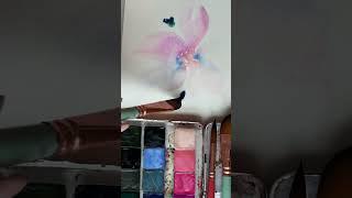 The EASIESTflower to paint! #watercolor #watercolorforbeginners #watercolorchallenge #easyart