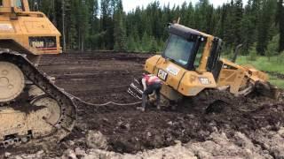 CAT D6N Little stuck in the muskeg