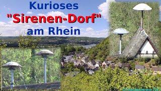 Doppel-Sirenen in Kasbach | E57-Probealarm im kuriosen "Sirenen-Dorf" | Schaurige Sirenenprobe