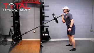 Landmine squat unilateral
