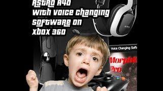 How to Setup Astro A40's with Voice Changing Software on Xbox 360