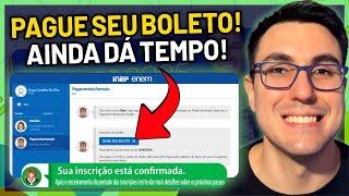 Ainda não pagou seu boleto do Enem 2025? Prazo foi prorrogado! Pague o boleto da taxa de inscrição!
