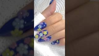 Nails at home | Quick Nails | Sapphire Blue Nail Elegance #nailsoftheweek #nailart #quicknailart