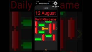 12 August Hamster Kombat daily minigame #hamsterkombatminigame