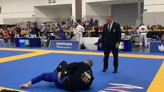 Master 3 blue belt middleweight, 1st match IBJJF worlds 2023