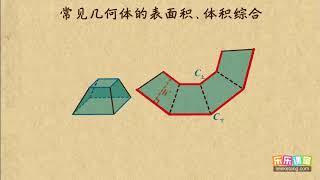 016 常见几何体的表面积、体积综合    空间几何体     高中数学