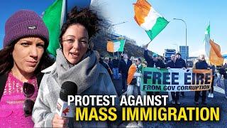 EXCLUSIVE: Irish citizens take to the streets over mass migration crisis