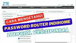 Cara Mengetahui Password Login Admin Indihome ZTE F670L Terbaru