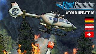 Firefighting in the Swiss Alps | HPG H145 |  Microsoft Flight Simulator | World Update 18