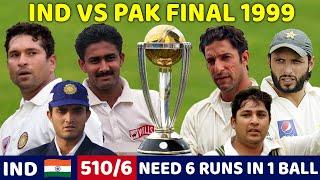 INDIA VS PAKISTAN FINAL TEST 1999 | FULL MATCH HIGHLIGHTS | IND VS PAK | MOST SHOCKING MATCH EVER