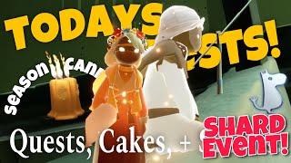 ALL Dailies - Season Candles, Quests, Treasure Cakes, and Shard Event - Golden Wasteland Nov 22