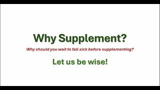 WHY SUPPLEMENT WITH NEOLIFE SUPPLEMENTS-DR ESSEZA NAMBASI