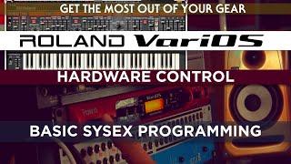 Roland VariOS: Basic SYSEX Programming for the BCR-2000 with BC Manager