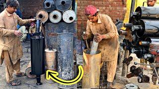 Truck Silencer Making- Amazing Technique Of  Making An Exhaust Silencer|| Truck Silencer Muffler ||