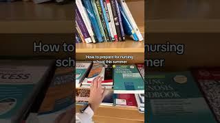 How to prepare for nursing school this summer 🩺️ #RN #BSN #nursehumor