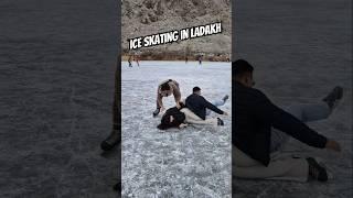 #iceskating #lehladakh #winterladakh #himalayas #skating #ice #winter #leh #snow #travel #shorts