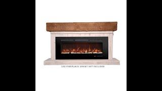 How to assemble your freestanding fireplace stand to hold an LED electric insert.