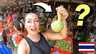 Exploring BANGKOK Biggest Fresh Market  Khlong Toei Market Bangkok