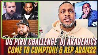 OG PIRU Call Out Dj Akademiks! And BLACKS OUT! Kendick Lamar WACCED OUT MURALS! In COMPTON!