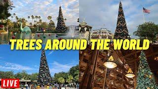  LIVE: Going to see Trees around the World all 4 parks, resorts and Disney Springs 12/16/2024